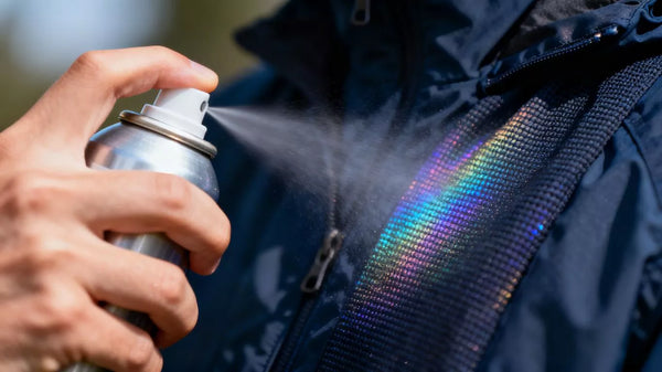 EG-GÜ Imprägnierspray auf saubere trockene Schuhe auftragen