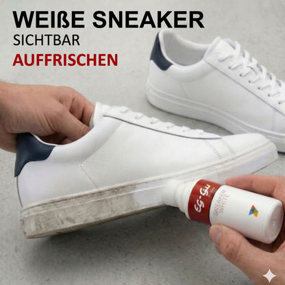 Sneaker White 75 ml Anwendung und Ergebnis