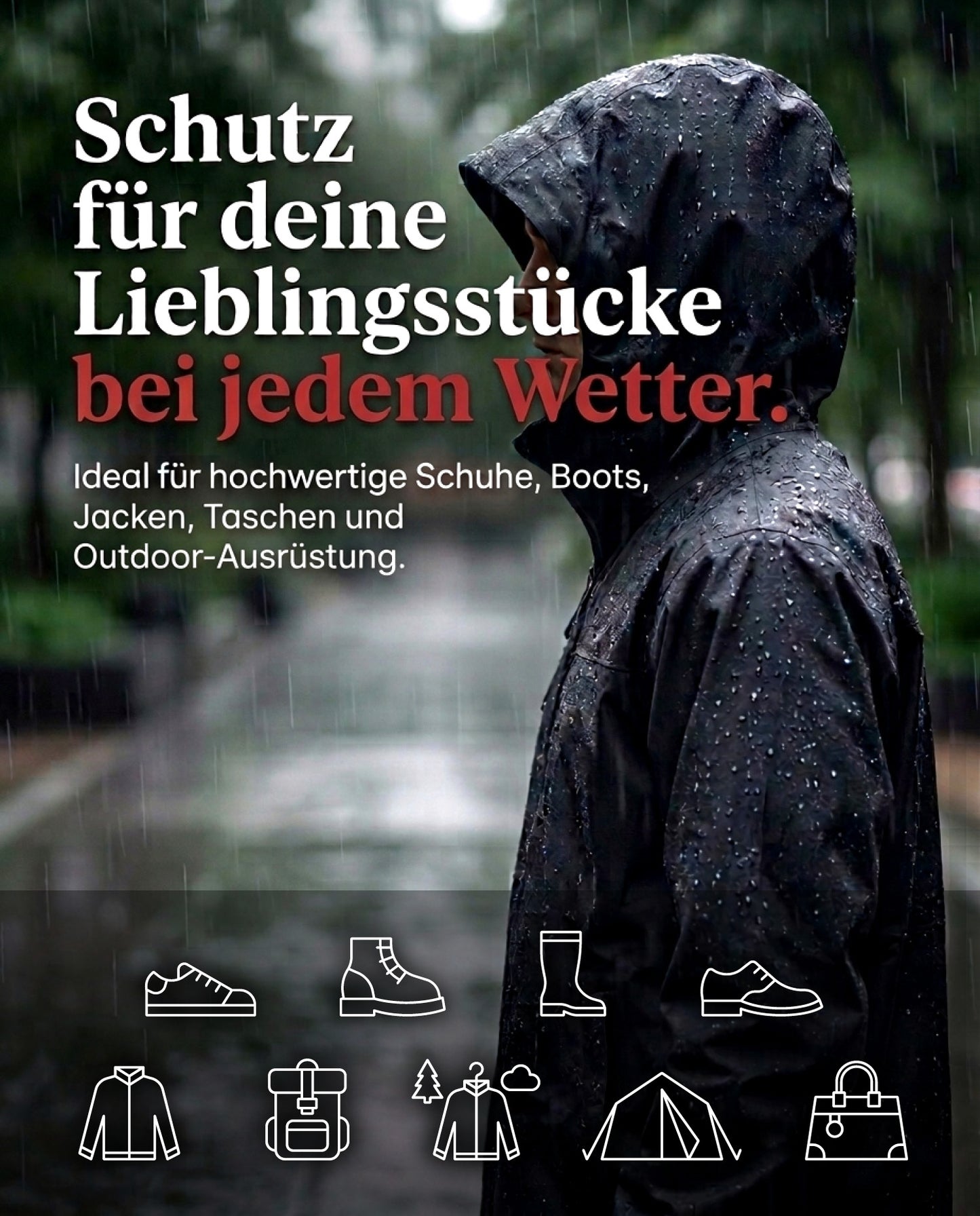 Power Protector 250 ml Imprägnierspray Anwendung für Nässeschutz