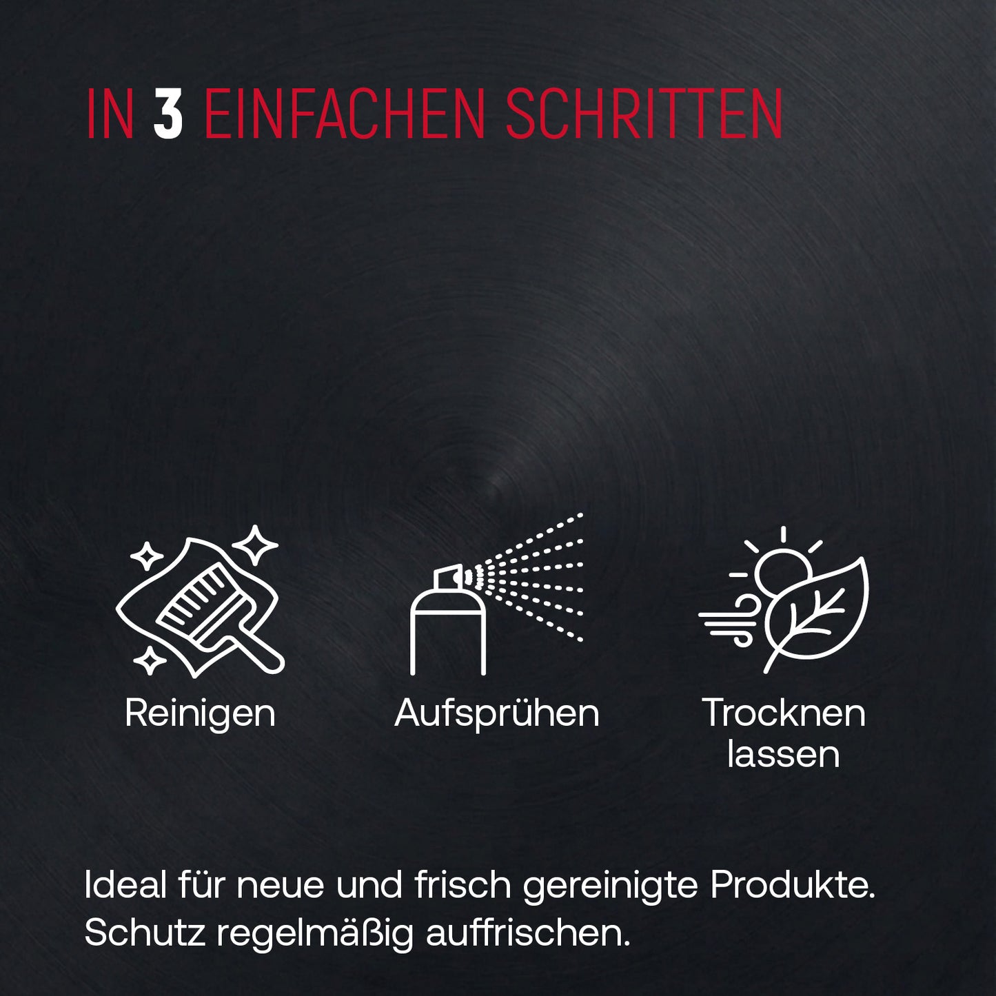 Power Protector 250 ml Ergebnis mit Flecken- und Nässeschutz