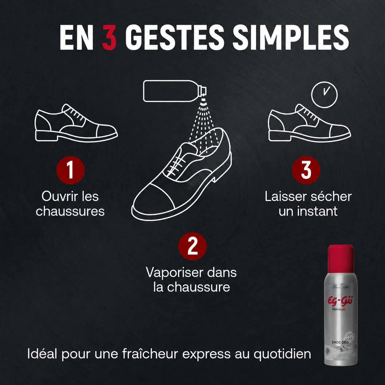 Shoe Deo 125 ml – Spray fraîcheur pour chaussures