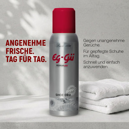Imagen de detalle del spray refrescante EG-GÜ Shoe Deo 125 ml
