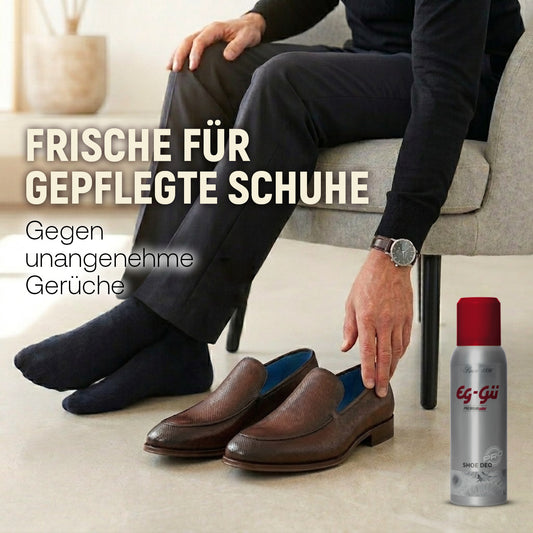 Vista de detalle del spray refrescante EG-GÜ Shoe Deo 125 ml