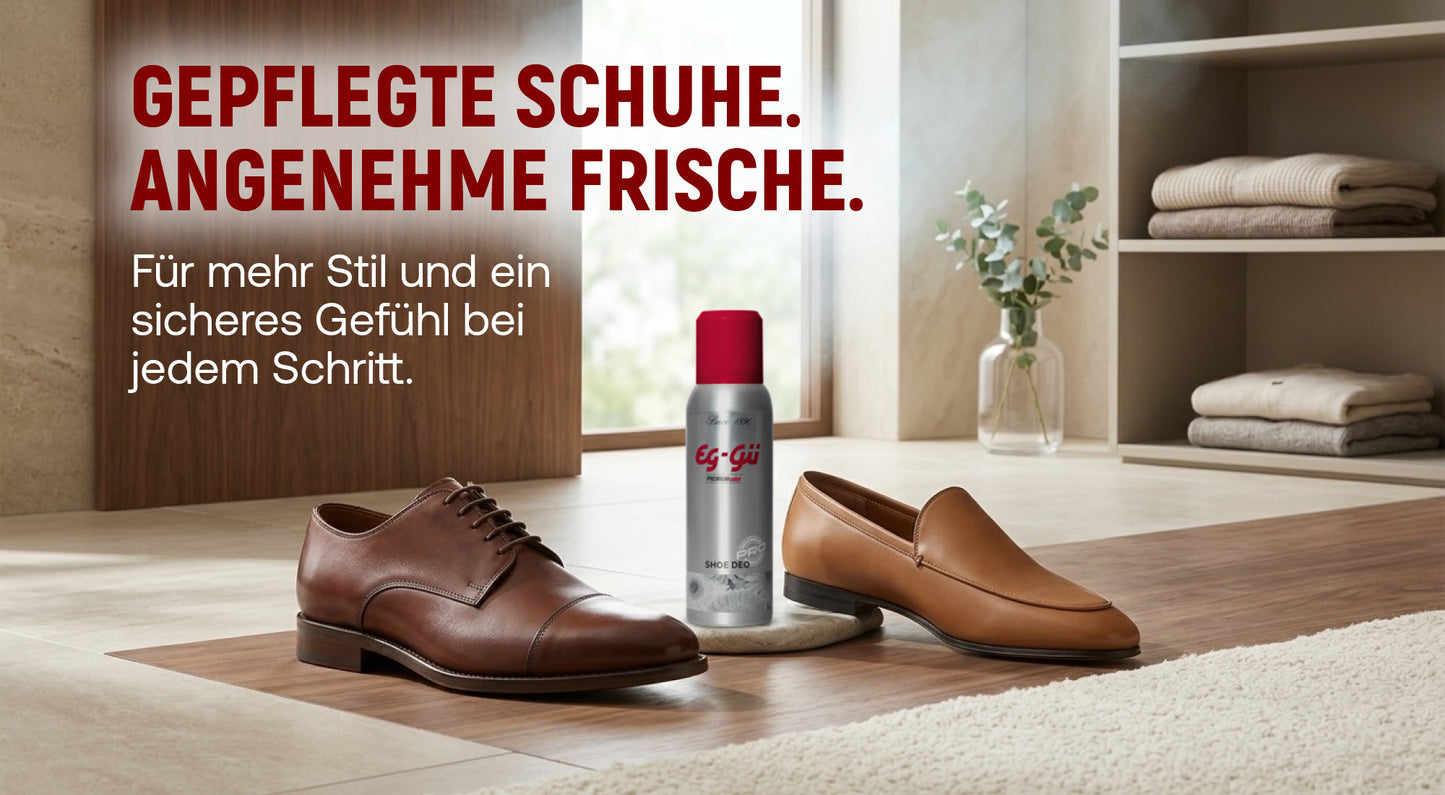 EG-GÜ Shoe Deo 125 ml Vorteile für frische Schuhe
