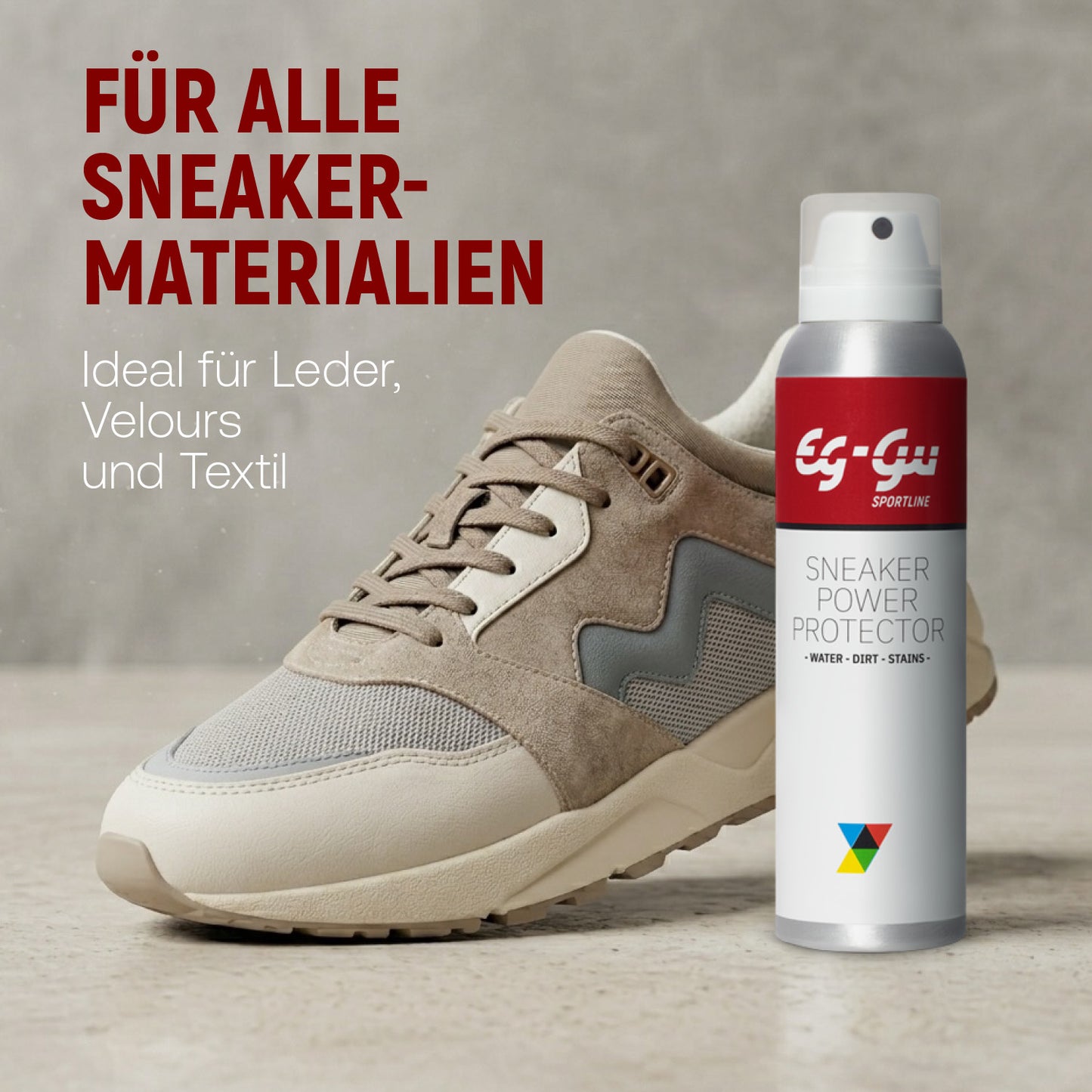 Sneaker Power Protector 150 ml Ergebnis mit Schutzwirkung