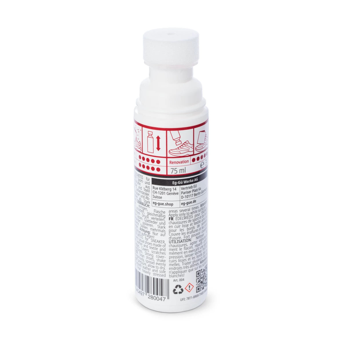 Sneaker White SET mit kostenlosem Chamois-Reinigungstuch (75 ml)