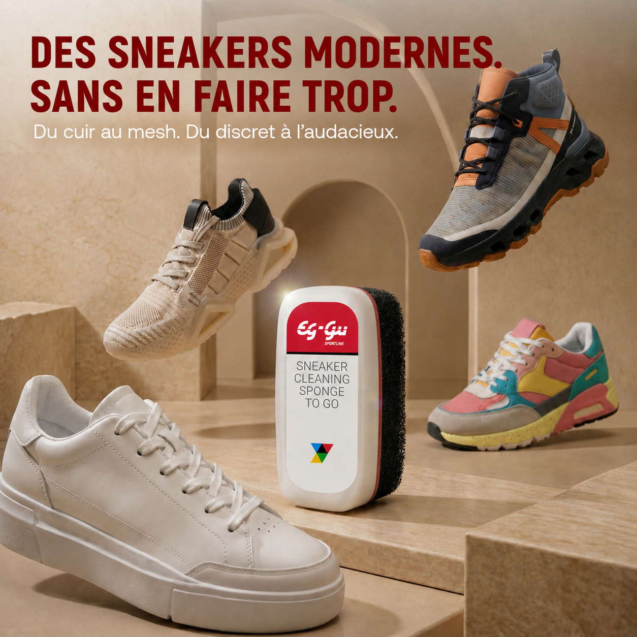 Sponge To Go 75 ml – Éponge nettoyante pour baskets