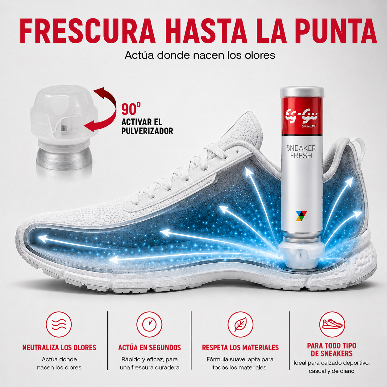Desodorante para zapatillas 100 ml