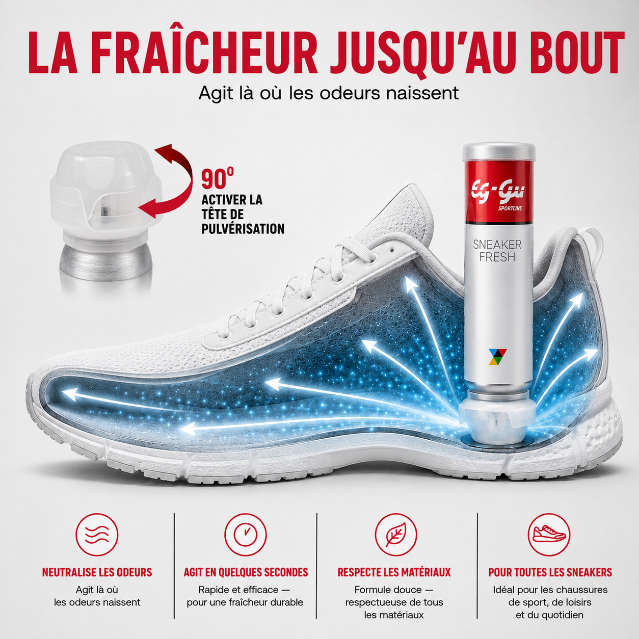 Sneaker Fresh 100 ml – Déodorant pour chaussures