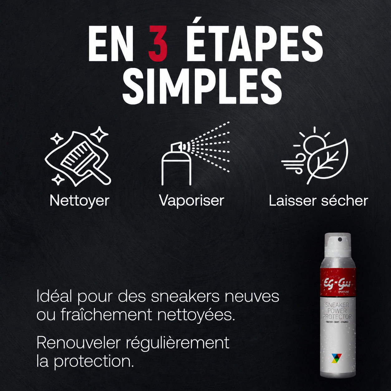 Sneaker Power Protector 150 ml – Spray imperméabilisant