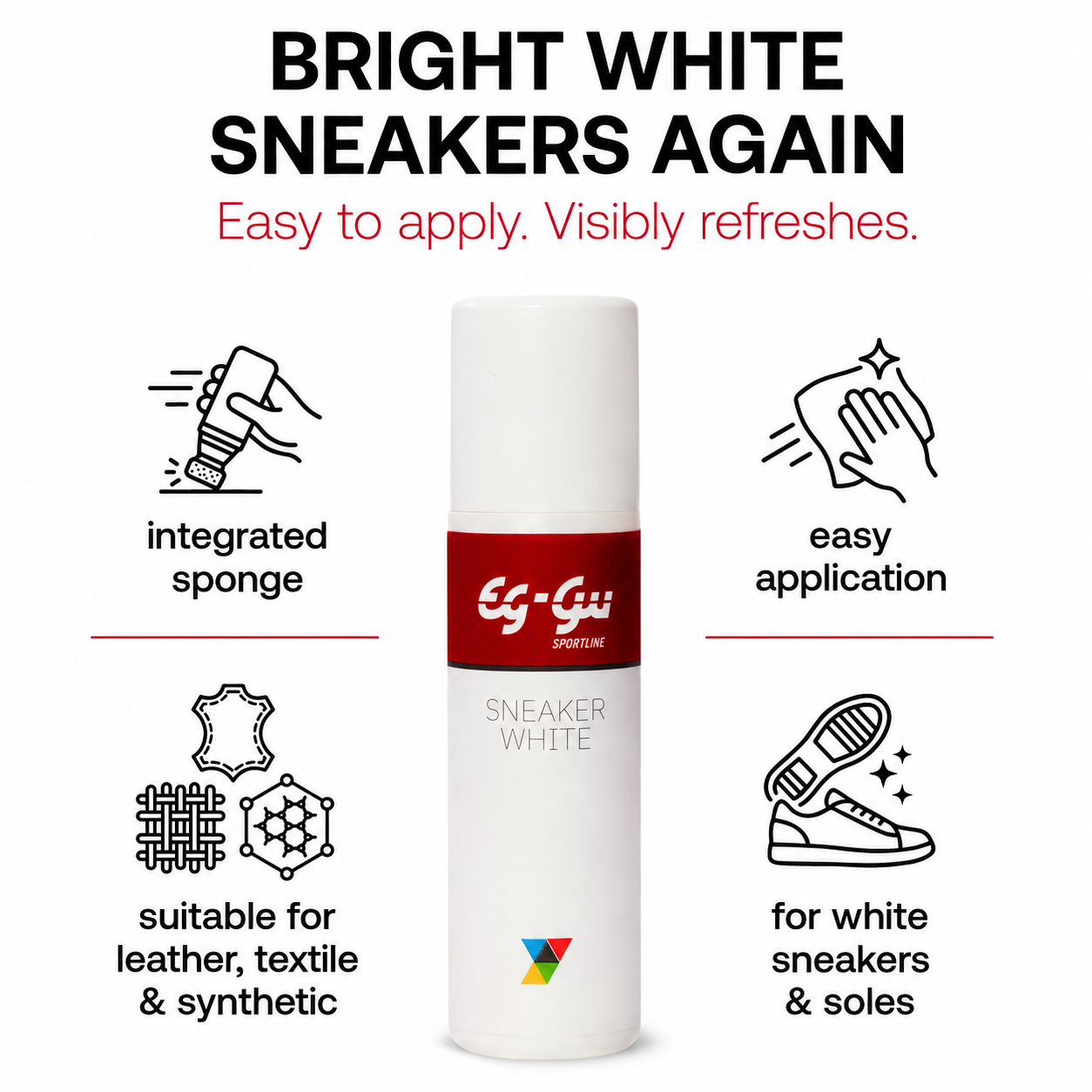 Sneaker White mit gratis Chamois-Reinigungstuch 75 ml