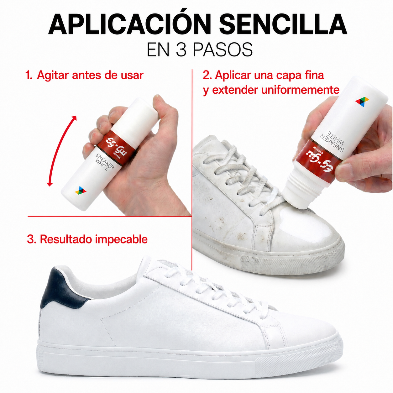 Sneaker White mit gratis Chamois-Reinigungstuch 75 ml