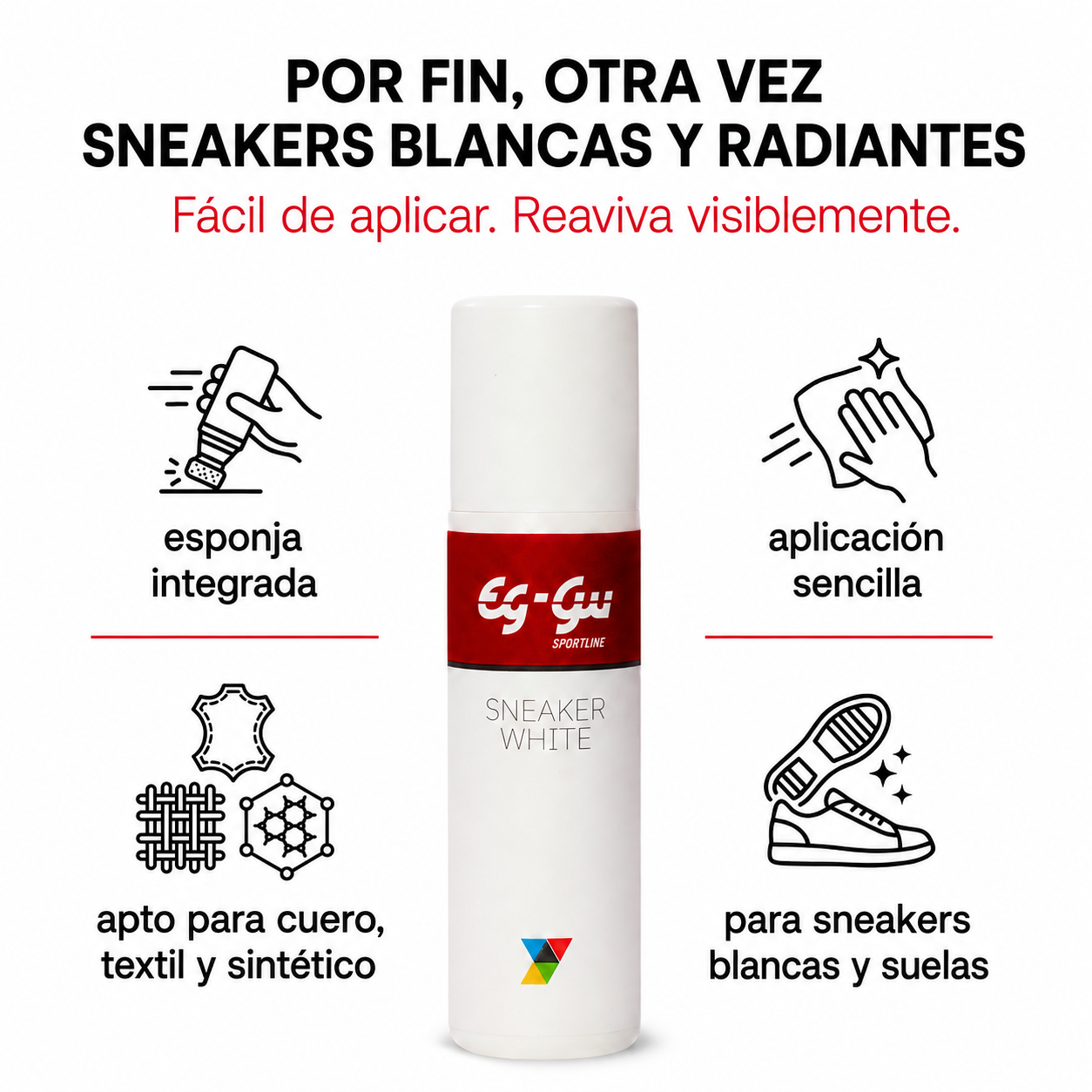 Sneaker White mit gratis Chamois-Reinigungstuch 75 ml