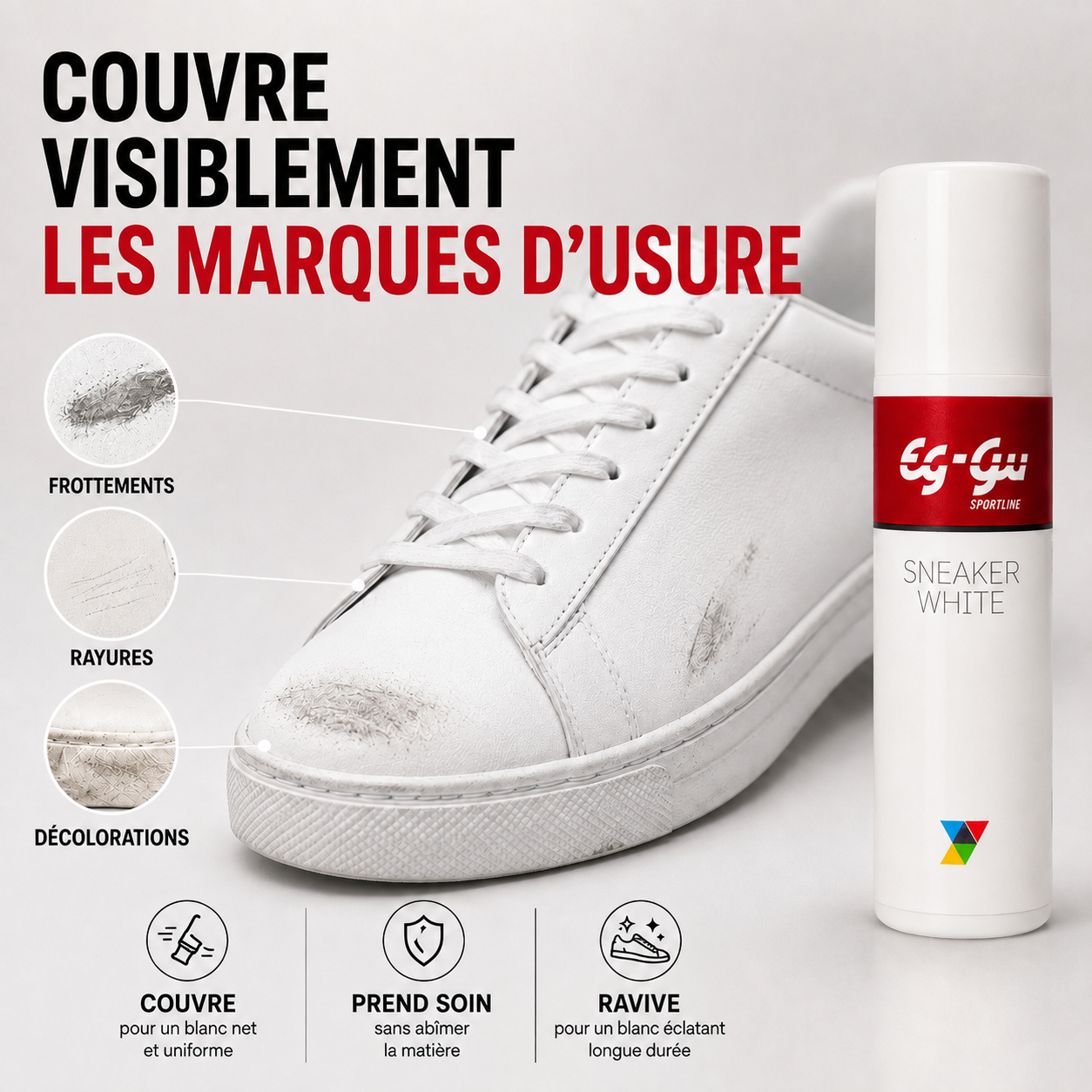 Sneaker White mit gratis Chamois-Reinigungstuch 75 ml