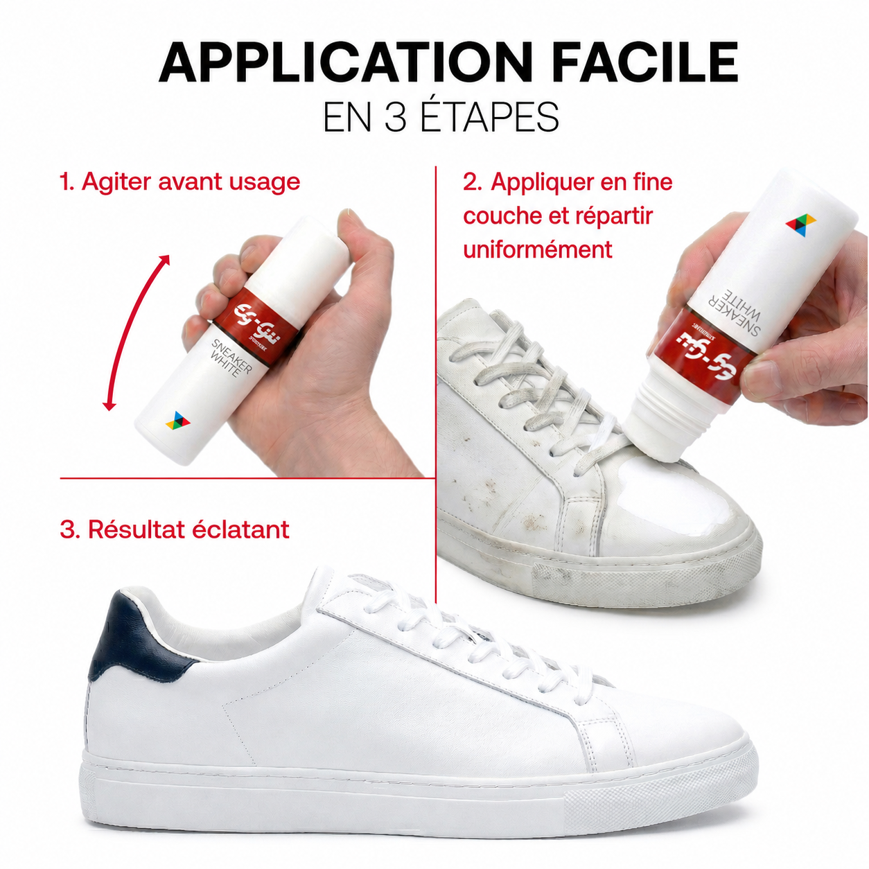 Sneaker White mit gratis Chamois-Reinigungstuch 75 ml