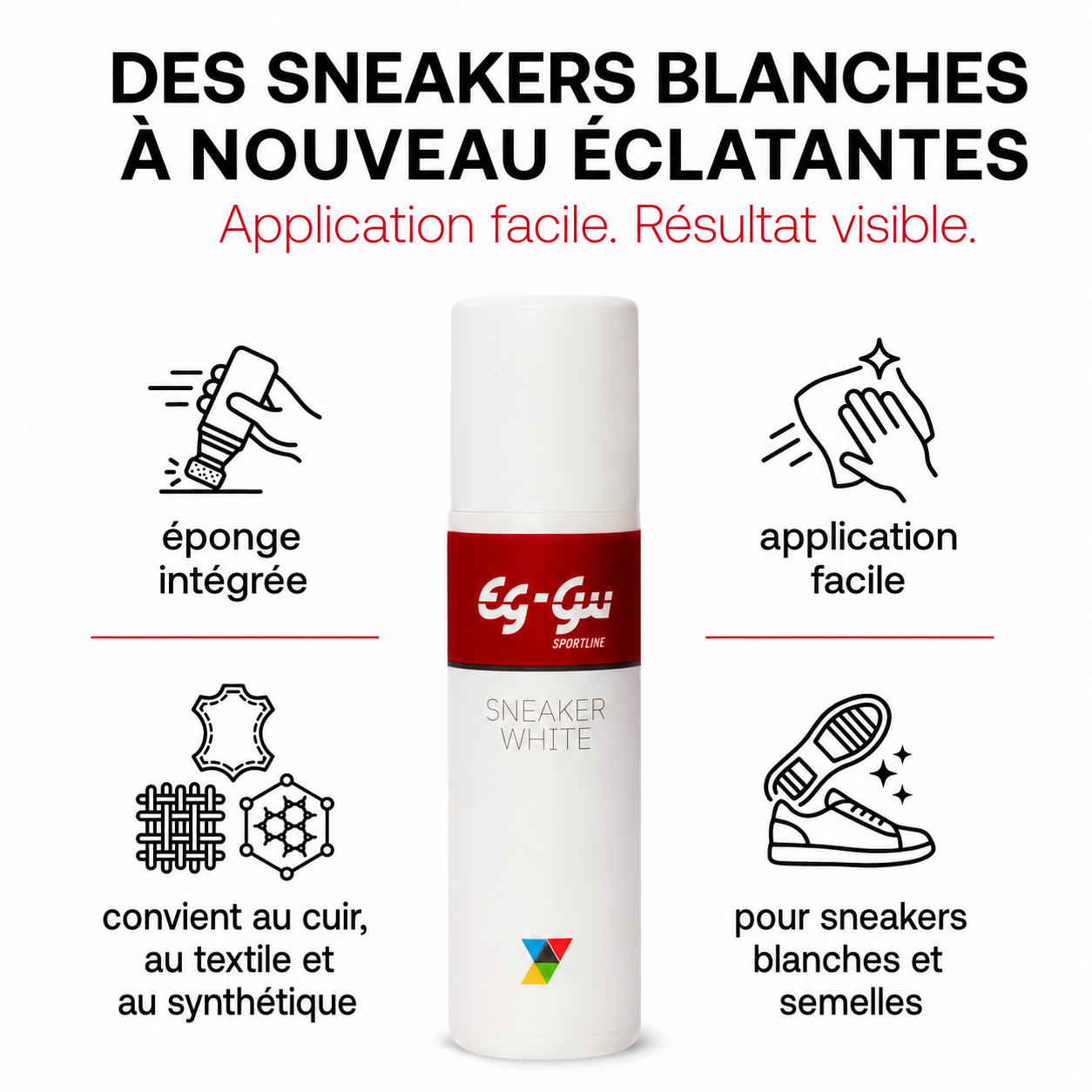 Sneaker White mit gratis Chamois-Reinigungstuch 75 ml