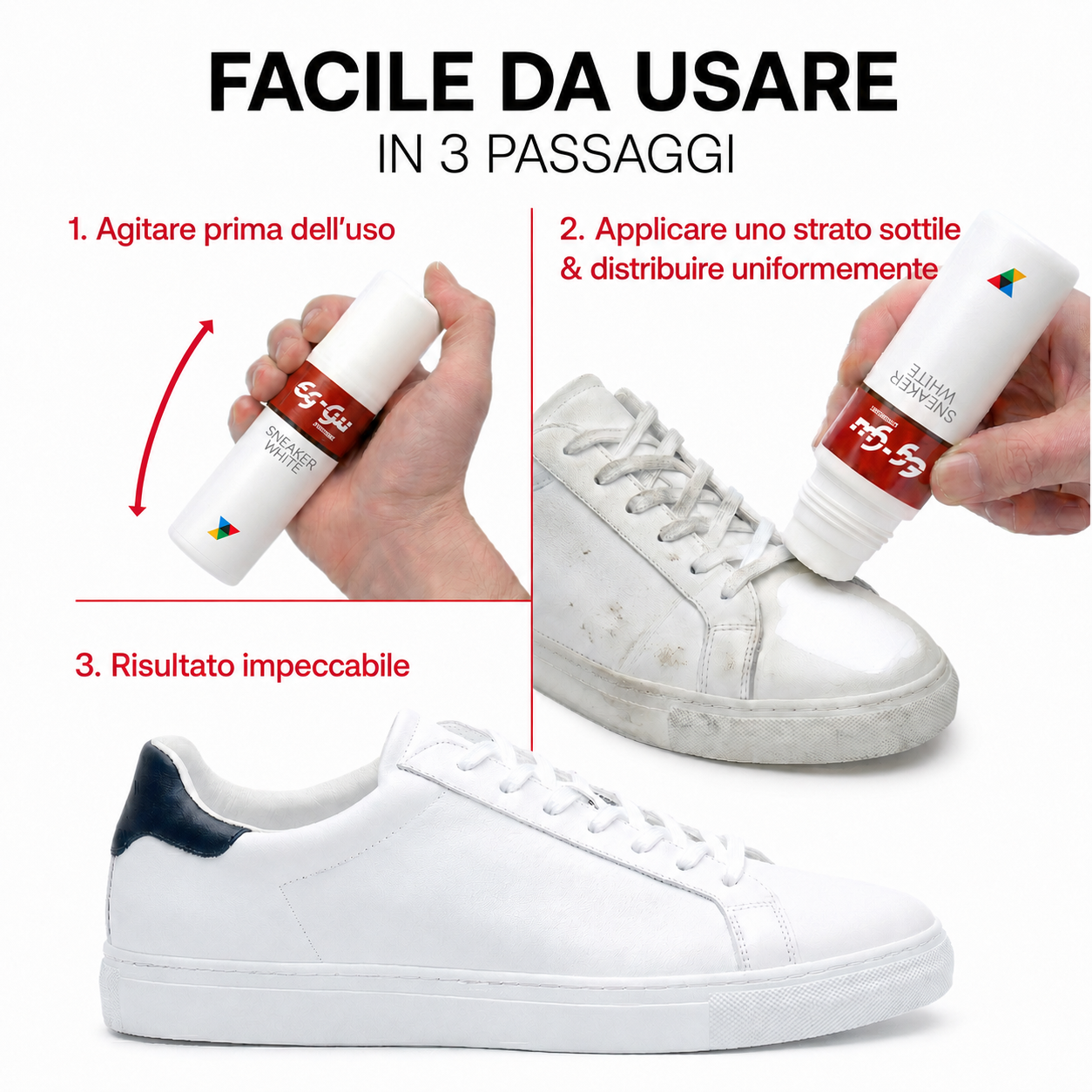 Sneaker White mit gratis Chamois-Reinigungstuch 75 ml
