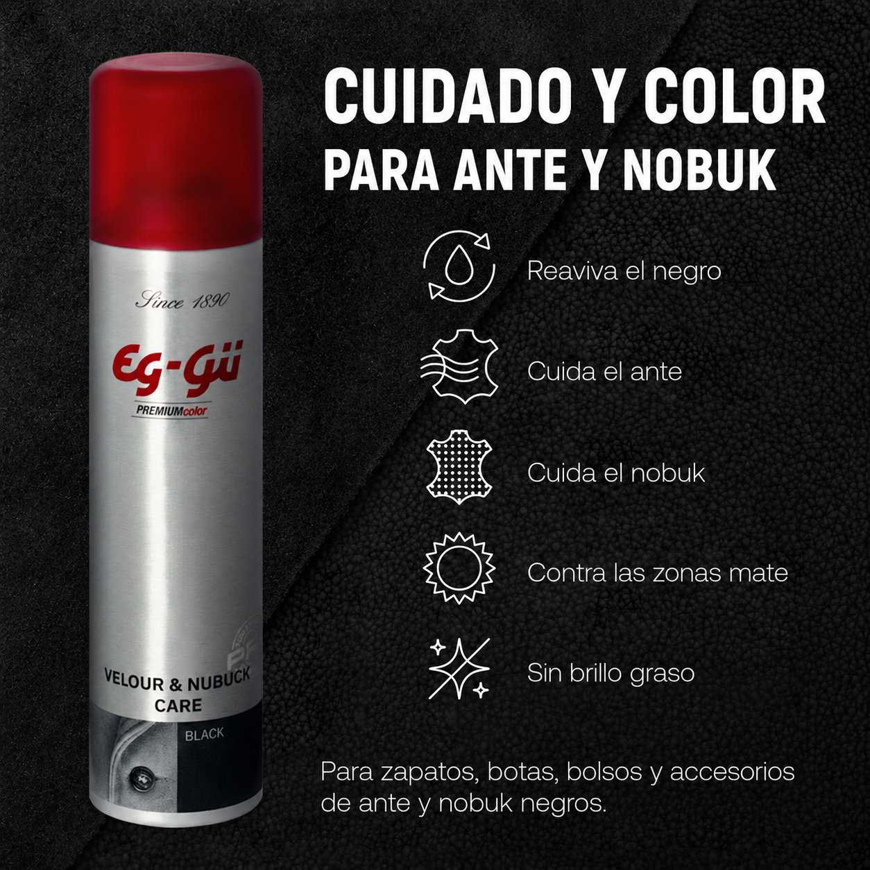 Velour & Nubuk Care Spray Black 250 ml