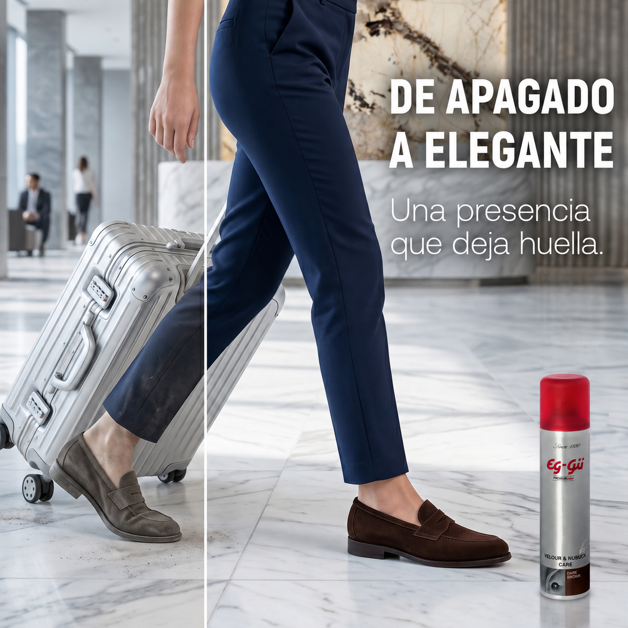 Velour & Nubuk Care Spray marrón oscuro 250 ml