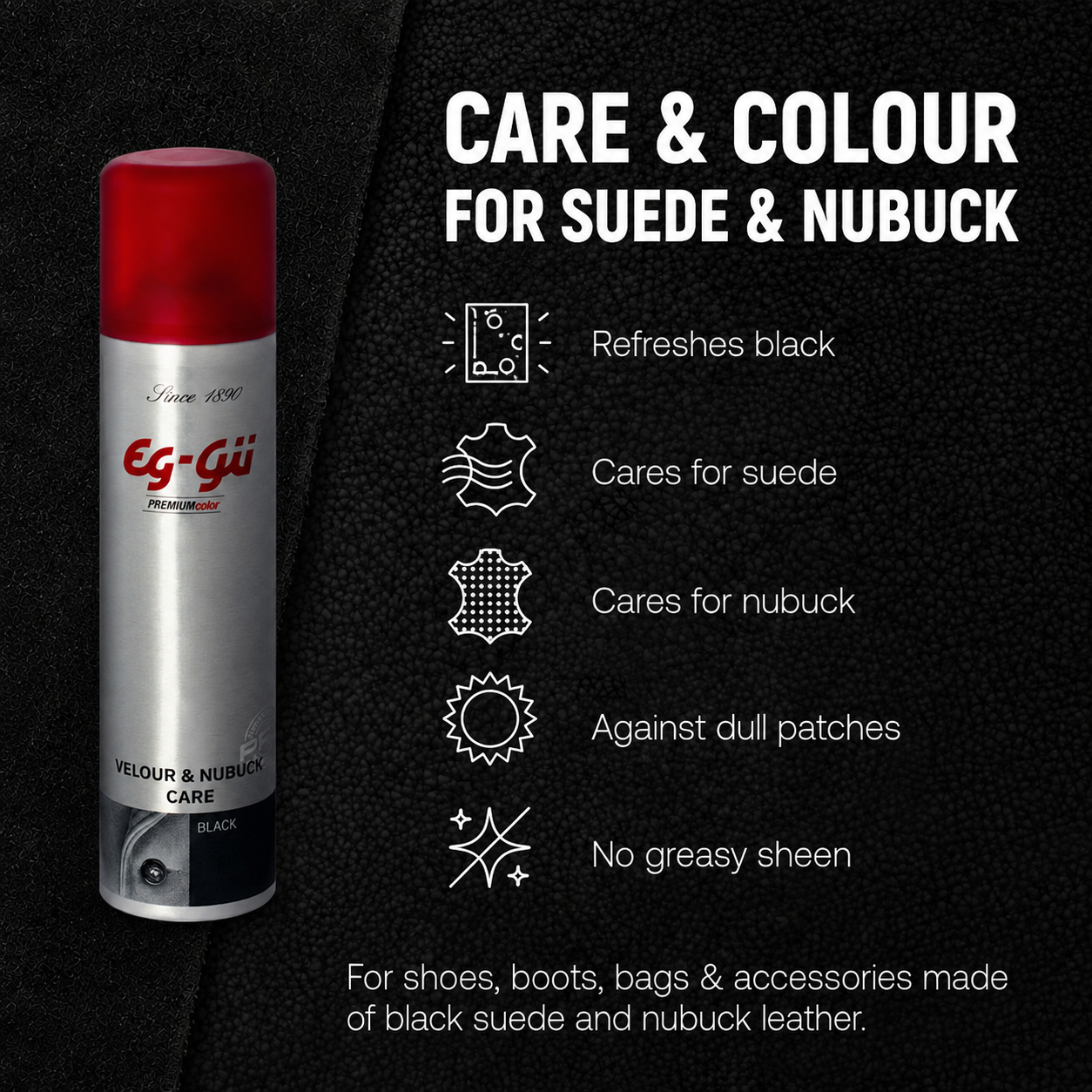 Velour & Nubuck Care Spray Black 250 ml