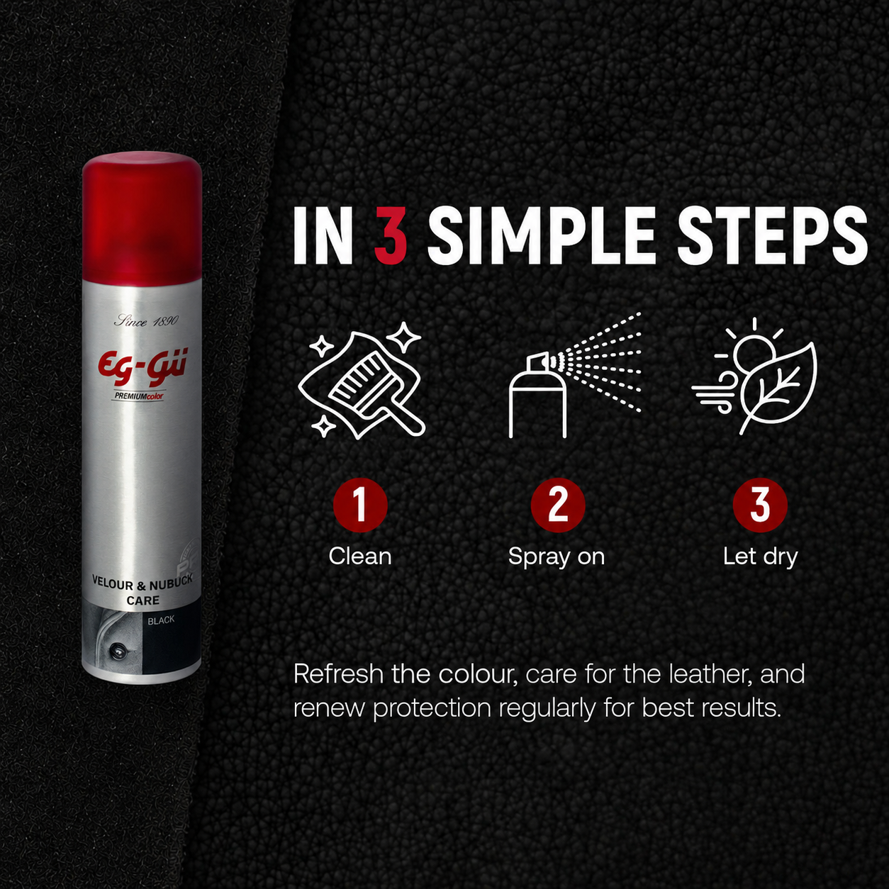 Velour & Nubuck Care Spray Black 250 ml