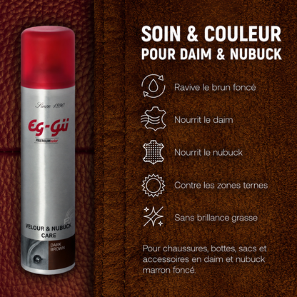Spray d’entretien Velour & Nubuck marron foncé 250 ml