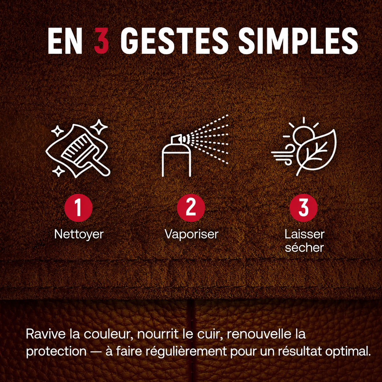 Spray d’entretien Velour & Nubuck marron foncé 250 ml