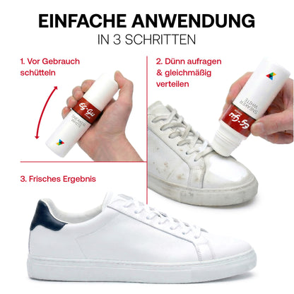 Sneaker White 75 ml Anwendung für weiße Sneaker
