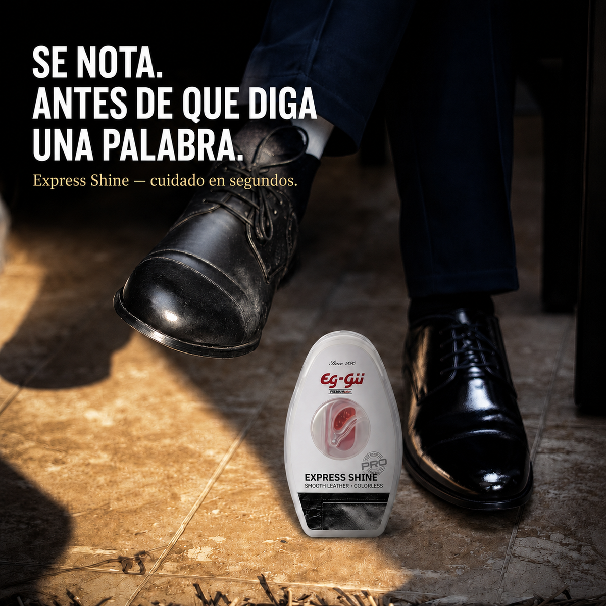 EG-GÜ Express Shine 6 ml – esponja autobrillante incolora para cuero liso