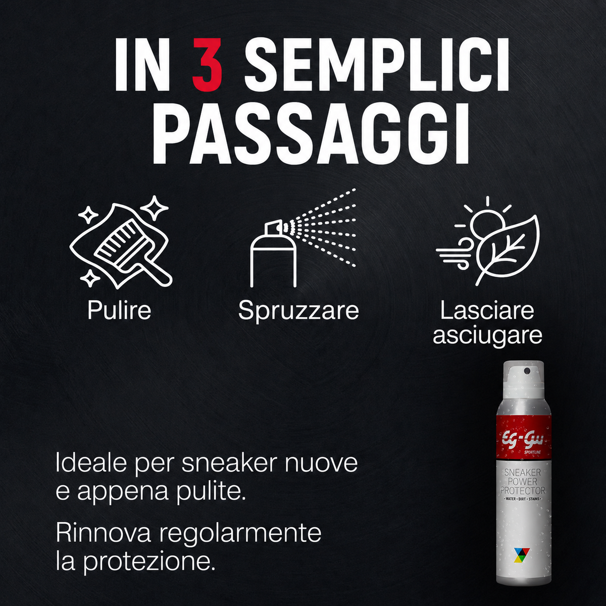 EG-GÜ Sneaker Power Protector 150 ml – protezione per calzature con membrana climatica